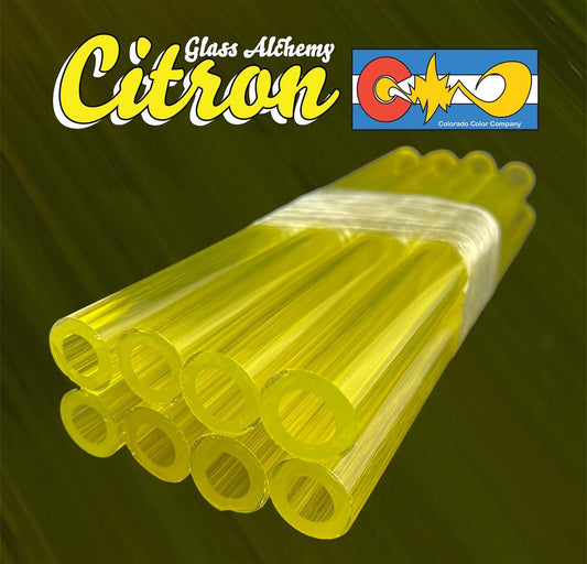 Citron - Vac-Stack - Borosilicate Glass - COE 33 - Single Color Tubing