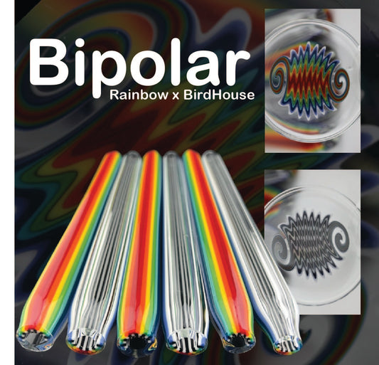 Rainbow x BirdHouse - Bipolar Tubing - Colorado Color Company - Borosilicate Glass