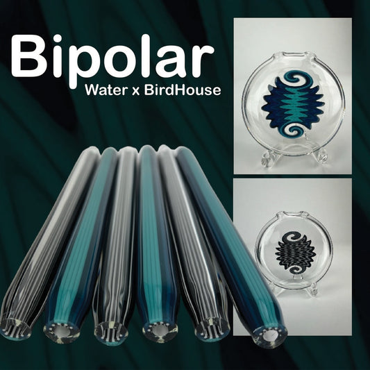 Water x BirdHouse - Bipolar Tubing - Colorado Color Company - Borosilicate Glass