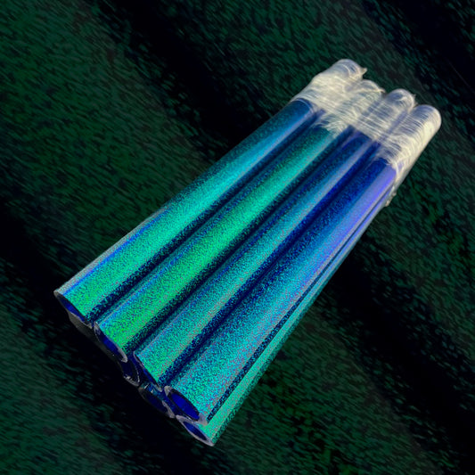 Emerald Green Dichroic - Cobalt core layer - Borosilicate glass