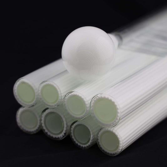 Lotus White - Vac-Stack - Borosilicate Glass - COE 33 - Single Color Tubing