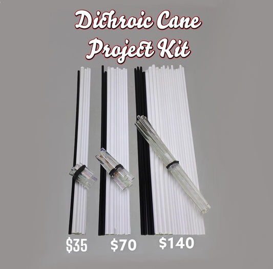 Dichroic Cane Project Kit - Borosilicate - COE 33