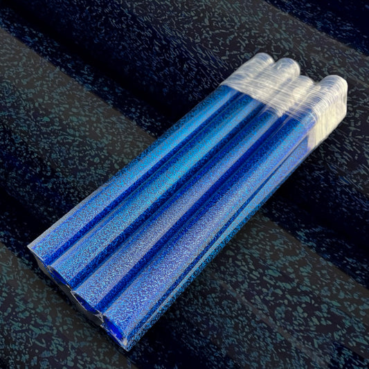 Light Blue Dichroic Tubing - Cobalt core layer - Borosilicate glass