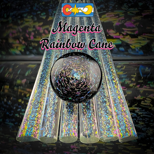 Magenta Rainbow - Dichroic Cane - Borosilicate Glass - COE33