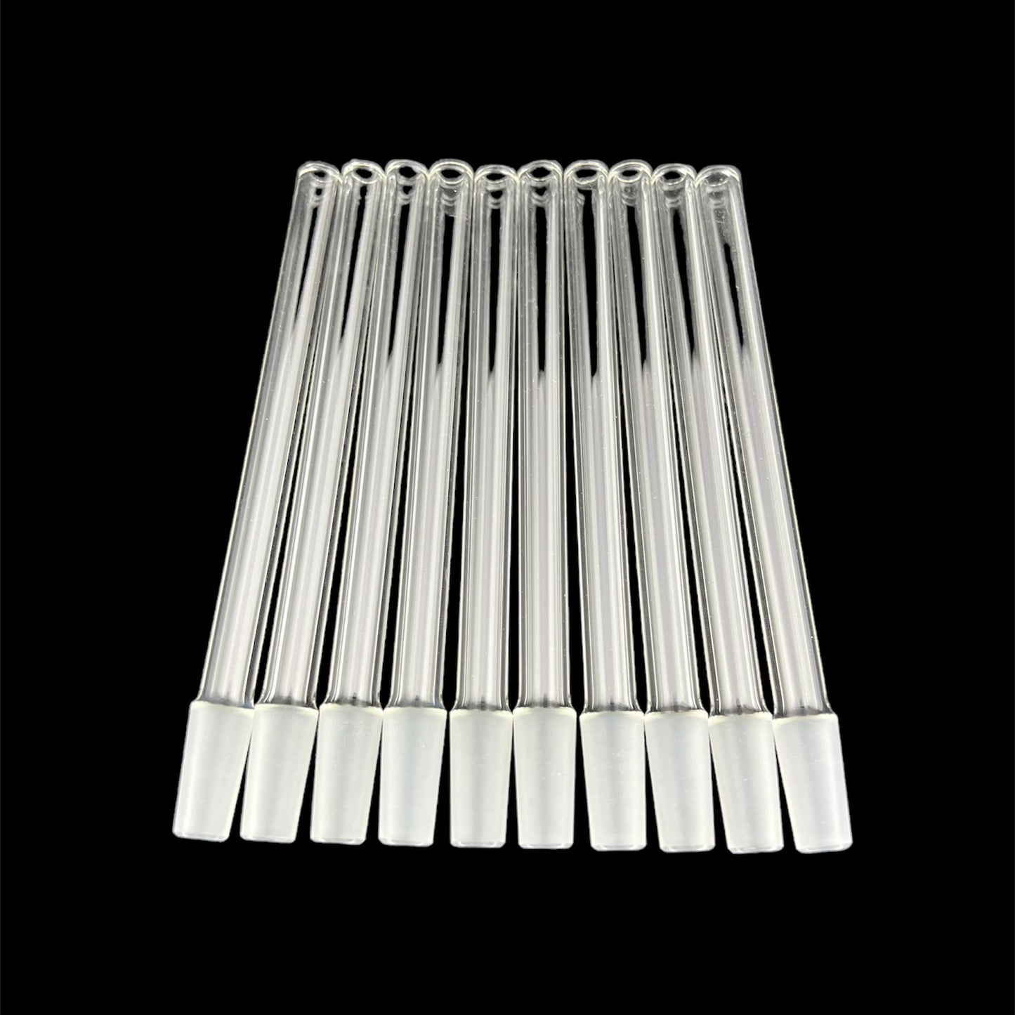 10 mm Außengewinde mit deutschem Schliff – 10/19 Glas-auf-Glas-Anschluss – Schott Borosilikatglas – COE 33