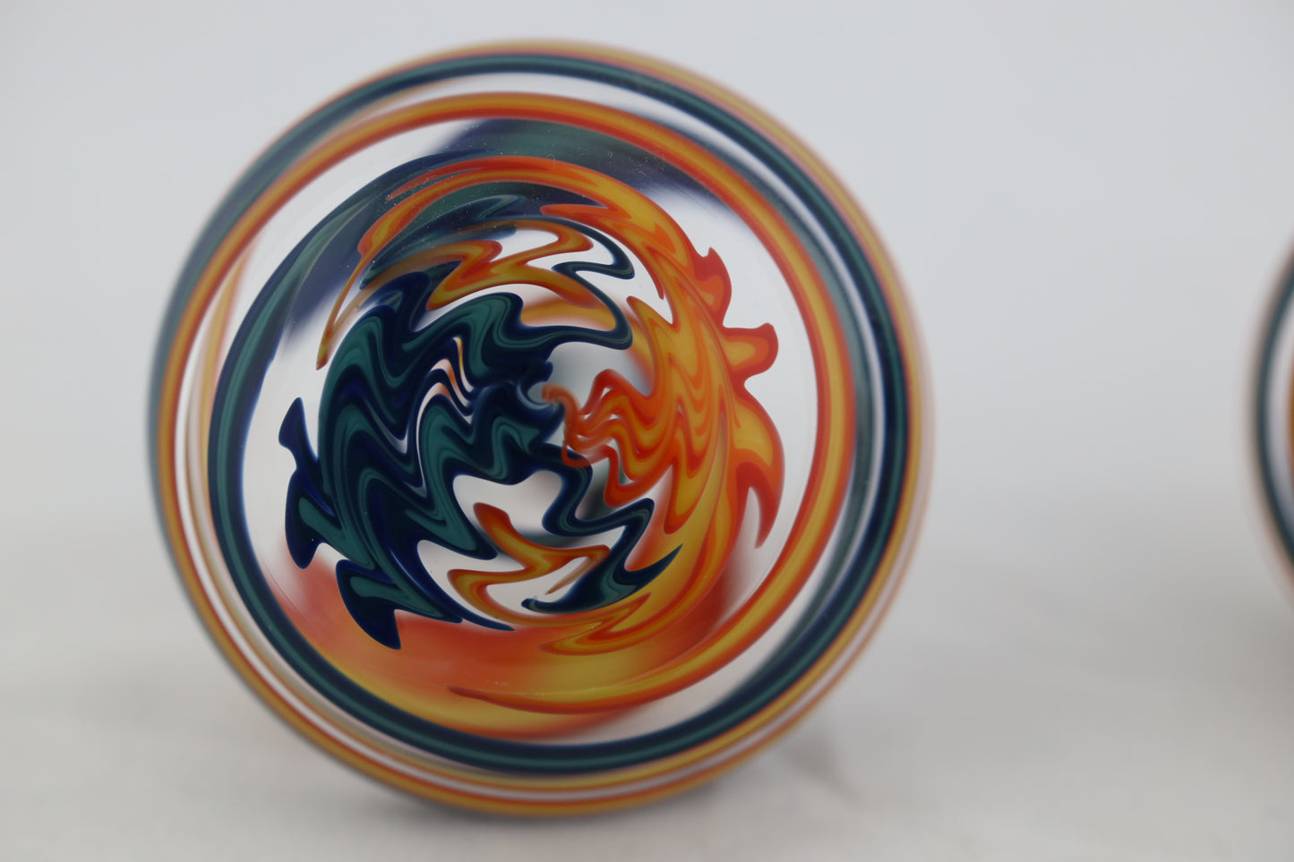 4 Way Fire/Water to Clear - Vac Stack - Borosilicate Glass - COE 33 - Lined Tubing