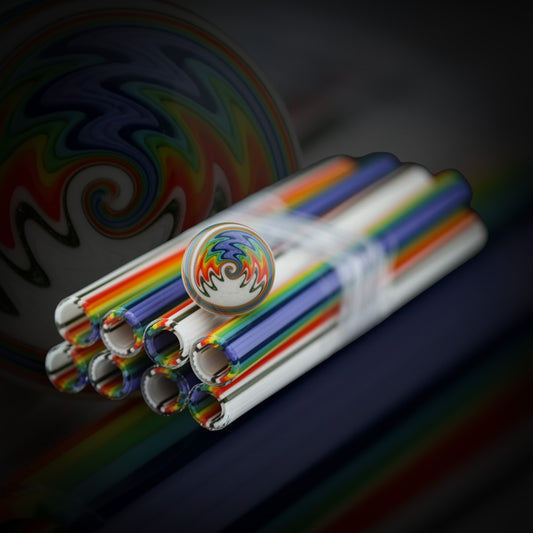 Candy Land - Vac Stack - Borosilicate Glass - COE 33 - Lined Tubing