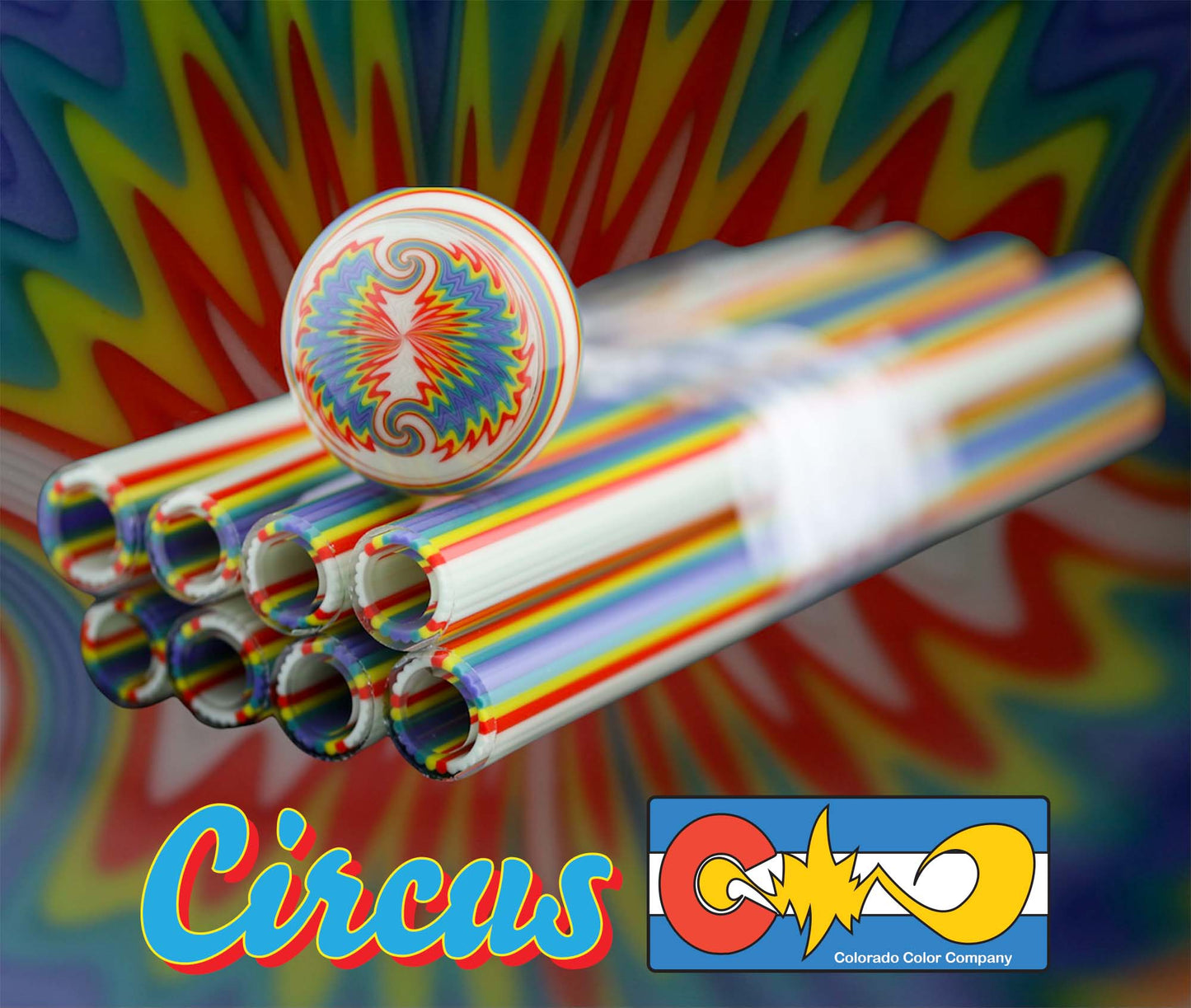 Circus - Vac Stack - Borosilicate Glass - COE 33 - Lined Tubing