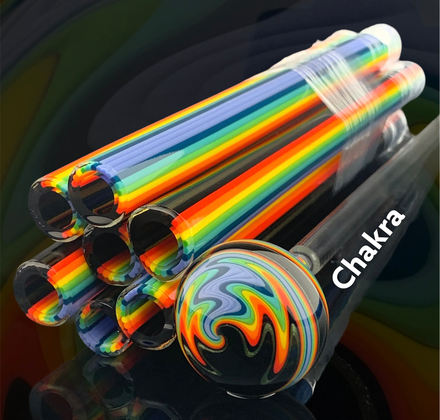 Chakra – Vac Stack – Borosilikatglas – COE 33 – ausgekleideter Schlauch