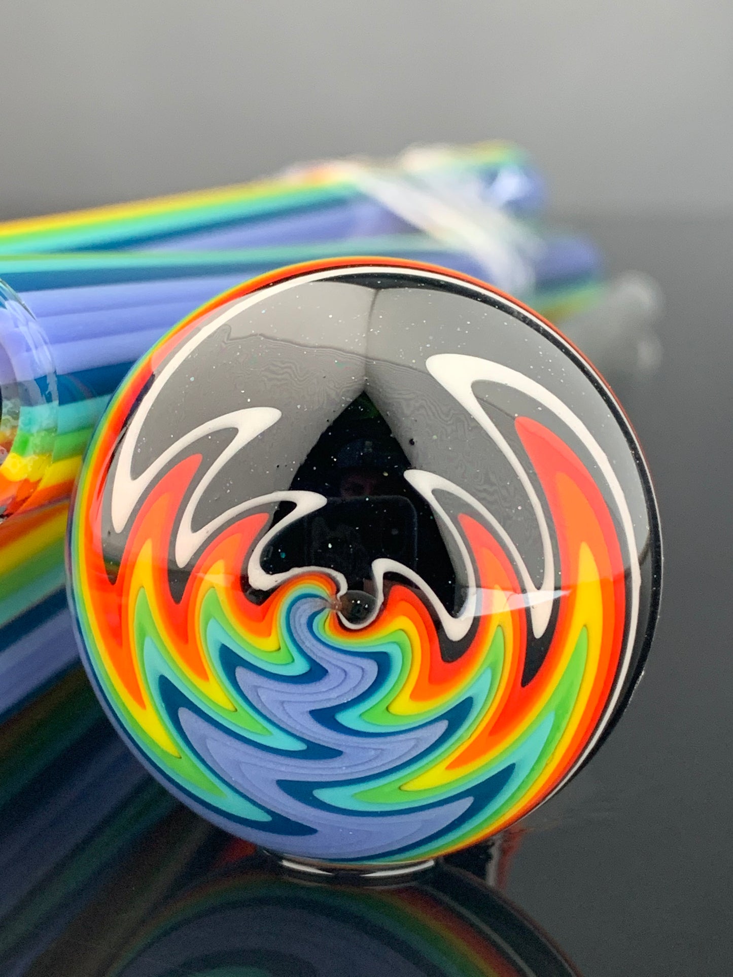 Galaxy Rainbow - Vac Stack - Vidrio de borosilicato - COE 33 - Tubo revestido