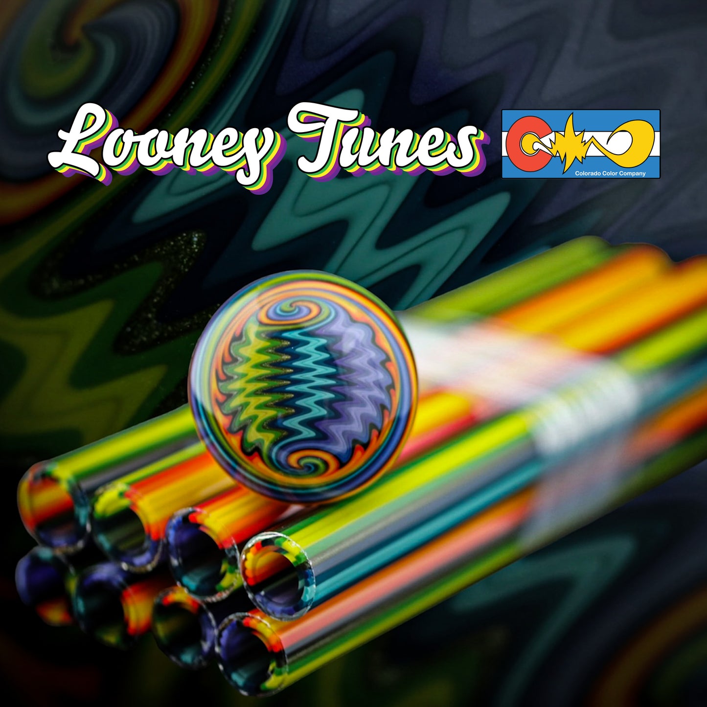 Looney Tunes- Vac Stack - Borosilicate Glass - COE 33 - Lined Tubing