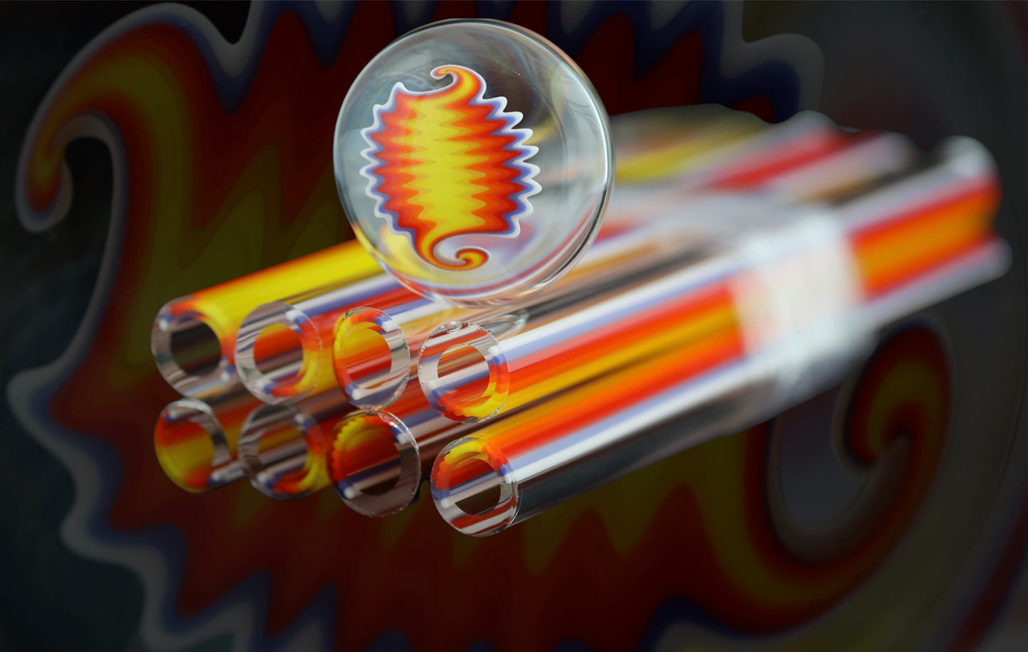 Clear to Fire - Vac Stack - Borosilicate Glass - COE 33 - Lined Tubing