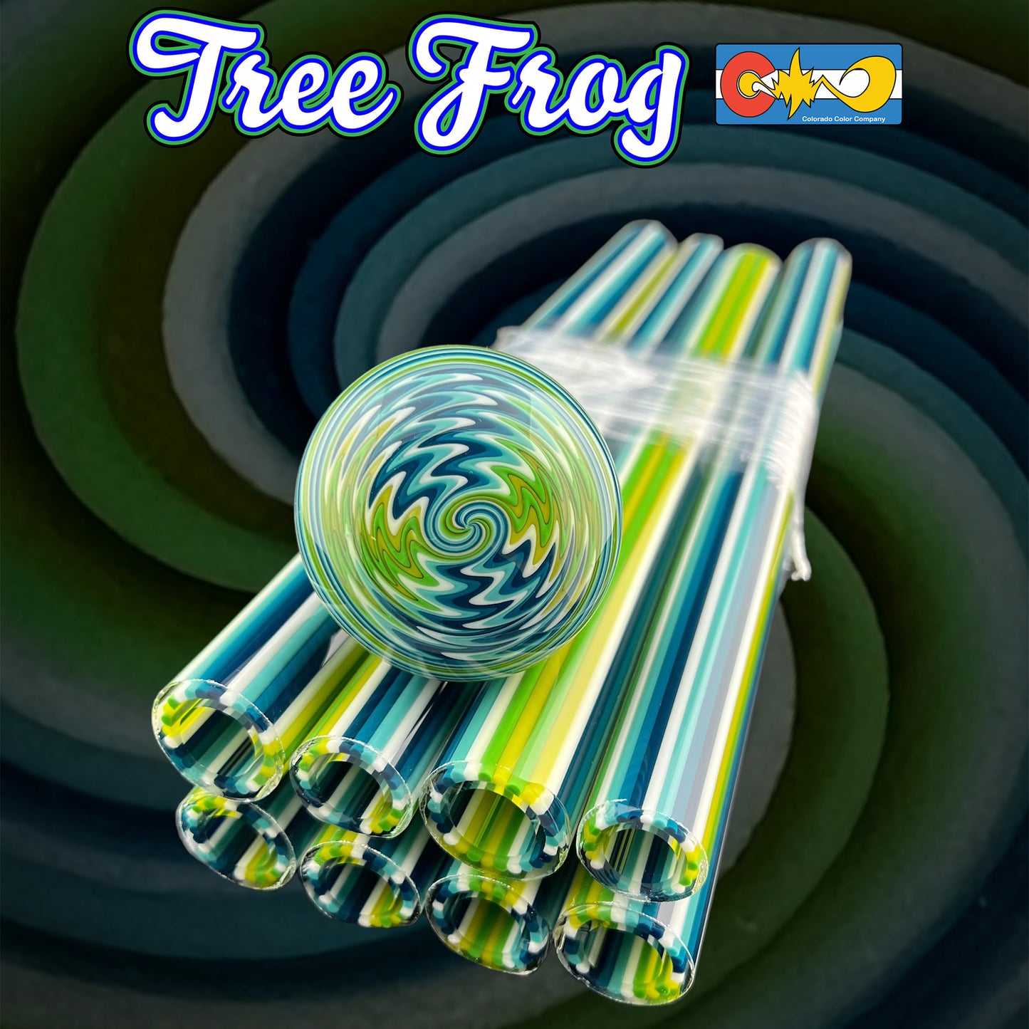 Tree Frog - Vac Stack - Borosilicate Glass - COE 33 - Lined Tubing