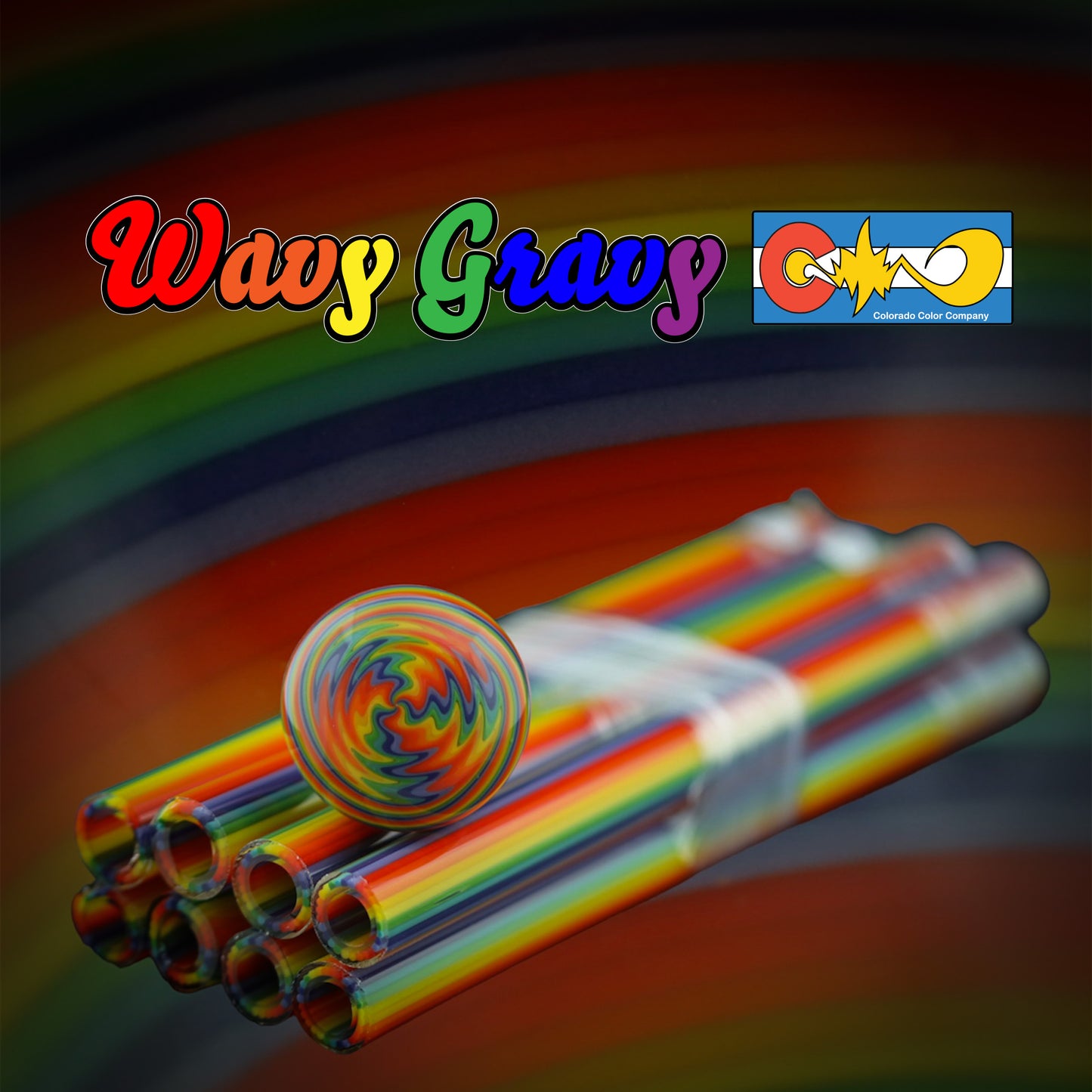 Wavy Gravy - Vac Stack - Borosilicate Glass - COE 33 - Lined Tubing