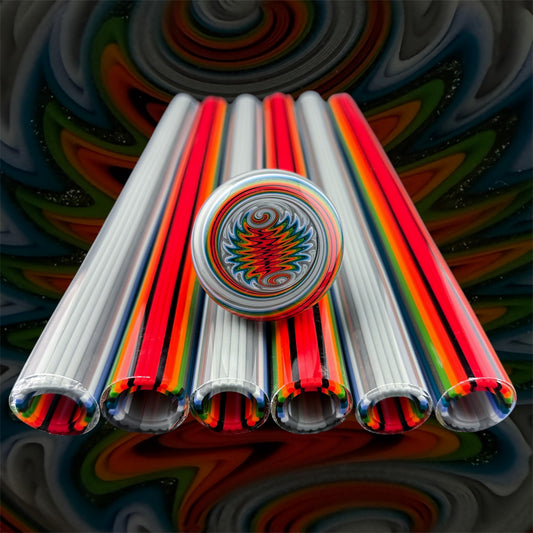 BirdHouse - Vac Stack - Vidrio de borosilicato - COE 33 - Tubo revestido