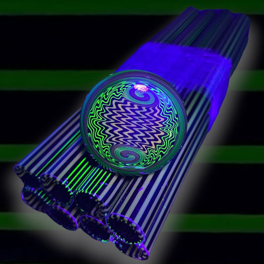 Killa Beez - Vac Stack - Borosilicate Glass - COE 33 - UV Lined Tubing