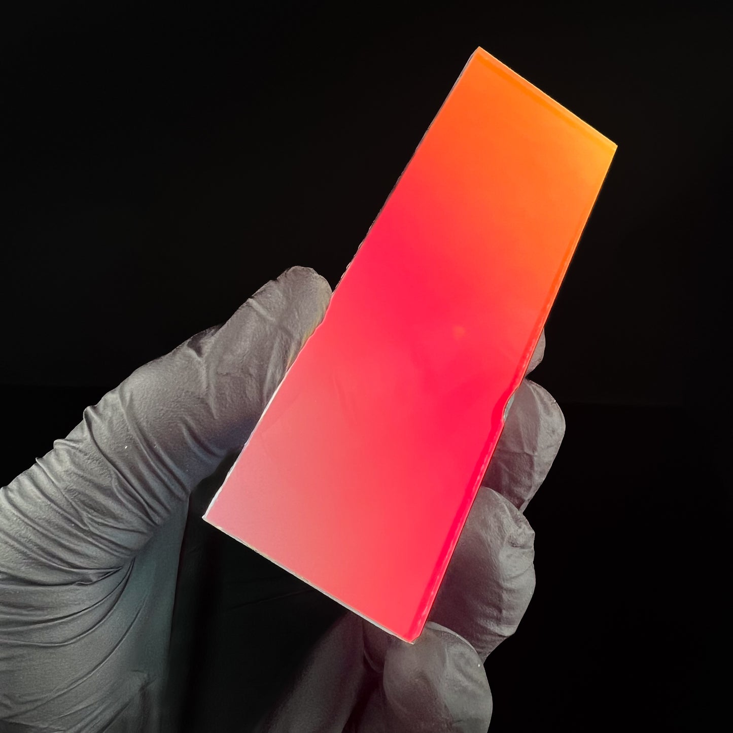 Cyan Dark Red - 1oz Dichroic Sheet - Borosilicate