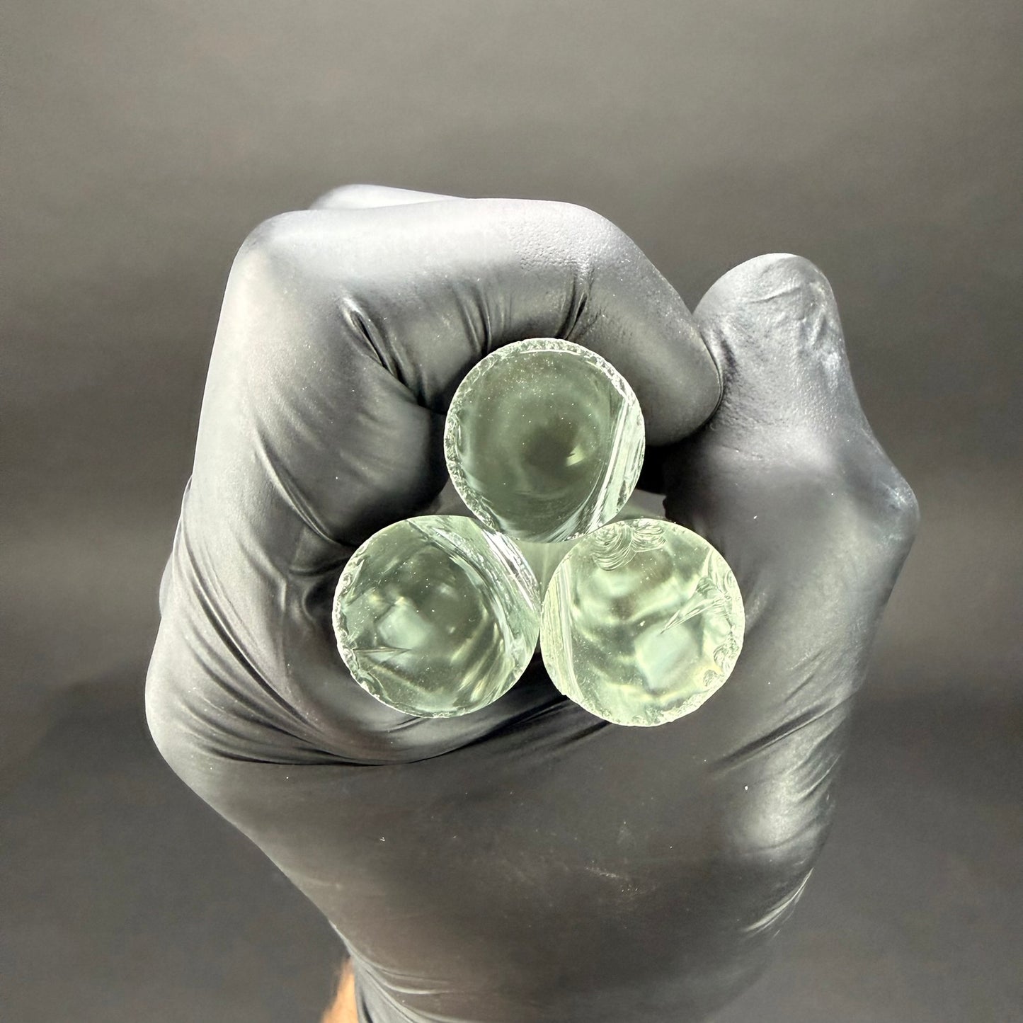12 mm transparenter Stab – Schott Boro Artistic – COE 33 – 5 Stück.