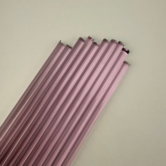 Pink - Chinese Rod 6-8mm - Borosilicate Glass COE33