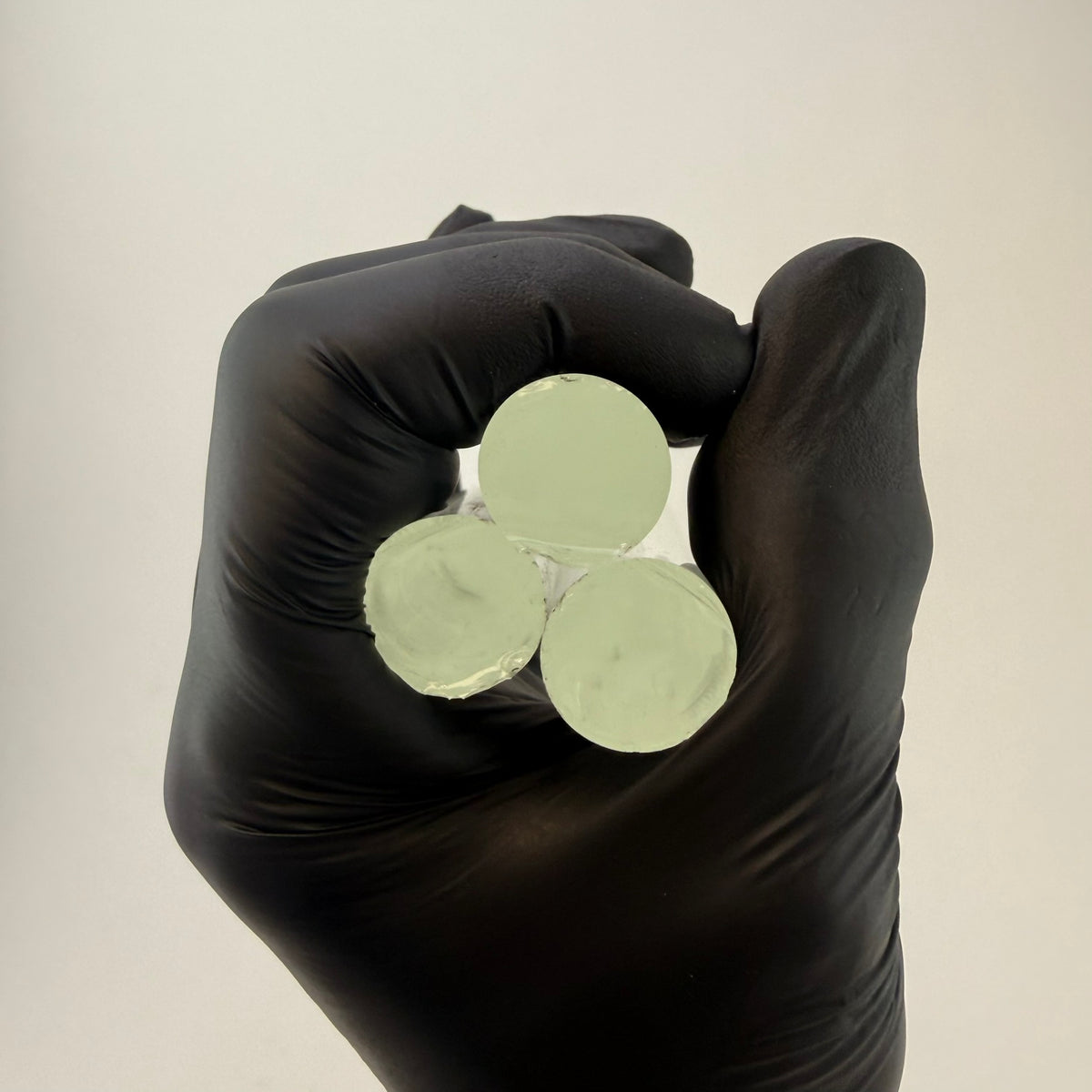 12 mm transparenter Stab – Schott Boro Artistic – COE 33 – 5 Stück.