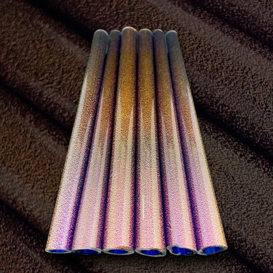 Orange/Magenta Dichroic Tubing - Cobalt core layer - Borosilicate glass