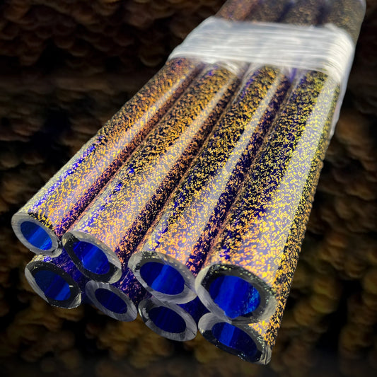 Orange Dichroic - Cobalt core layer - Borosilicate glass