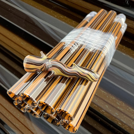 Wood - Vac Stack - Borosilicate Glass - COE 33 - Lined Tubing