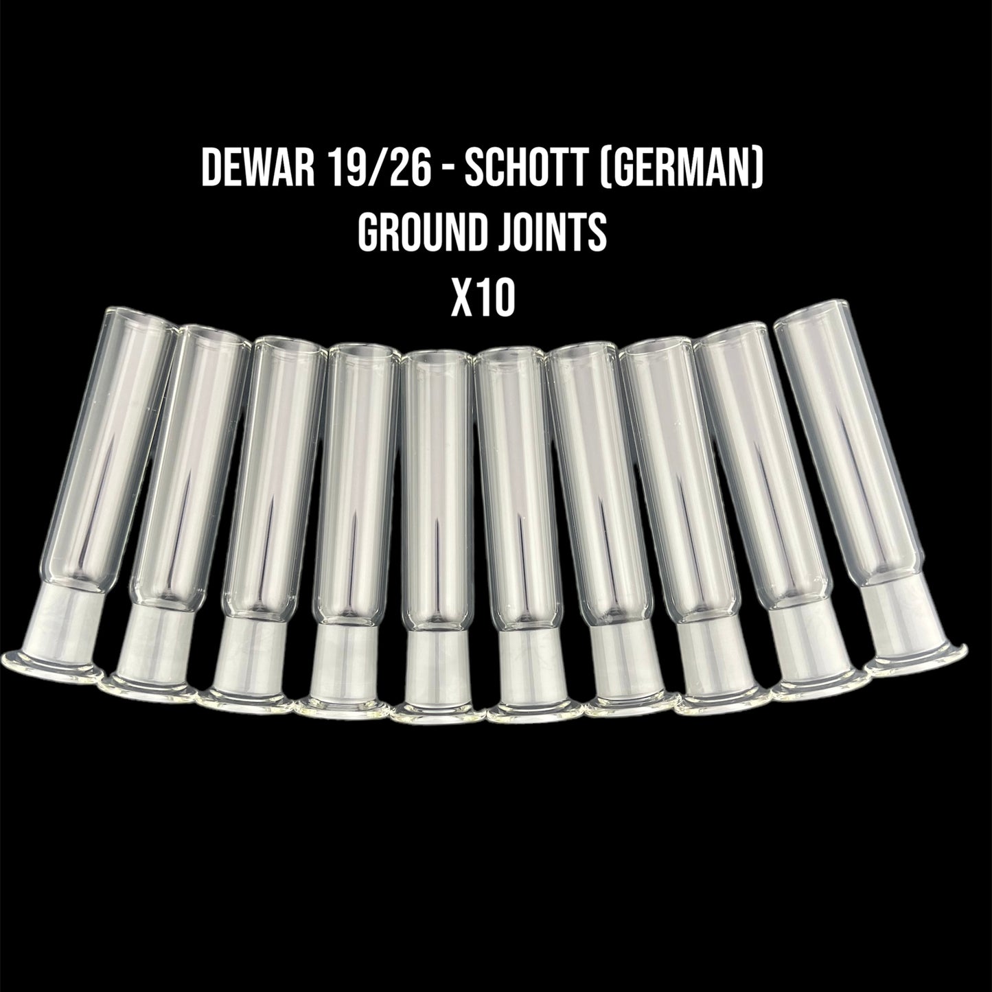 19mm Female Dewar German Ground Joints - 19/26 Glass on Glass Fitting ...