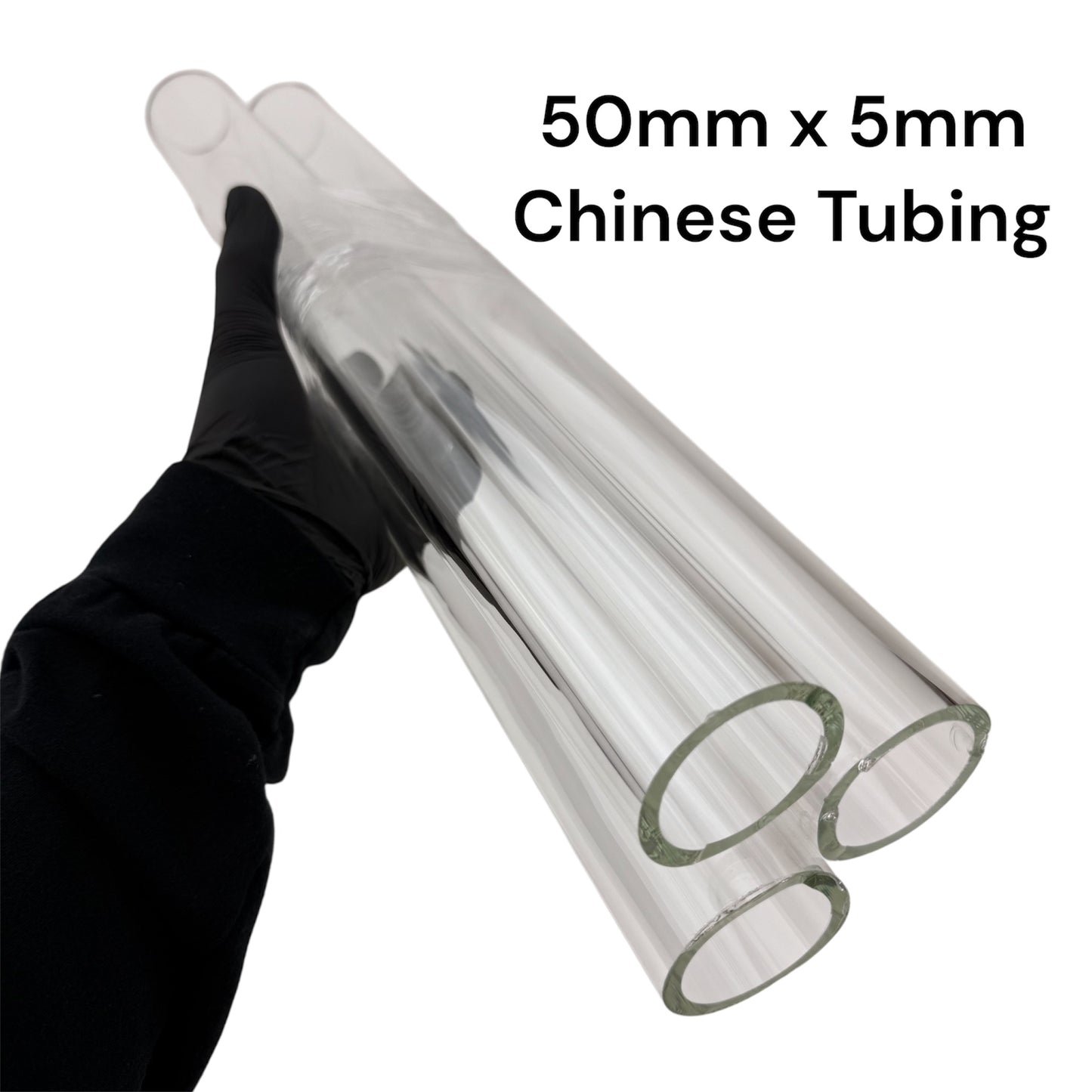 50mm x 5mm - Chinese Tubing - Borosilicate Glass COE33