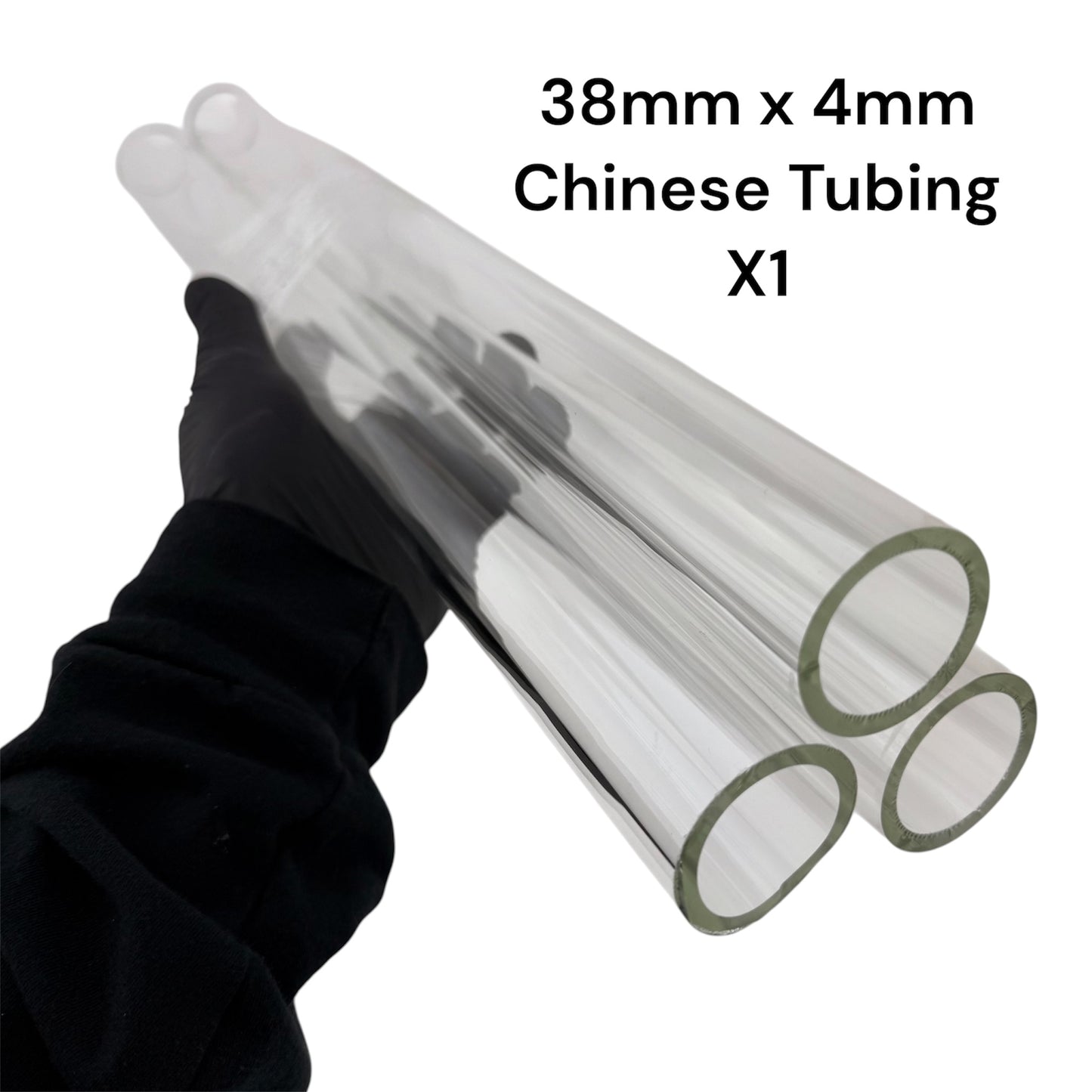 38mm x 4mm - Chinese Tubing - Borosilicate Glass COE33
