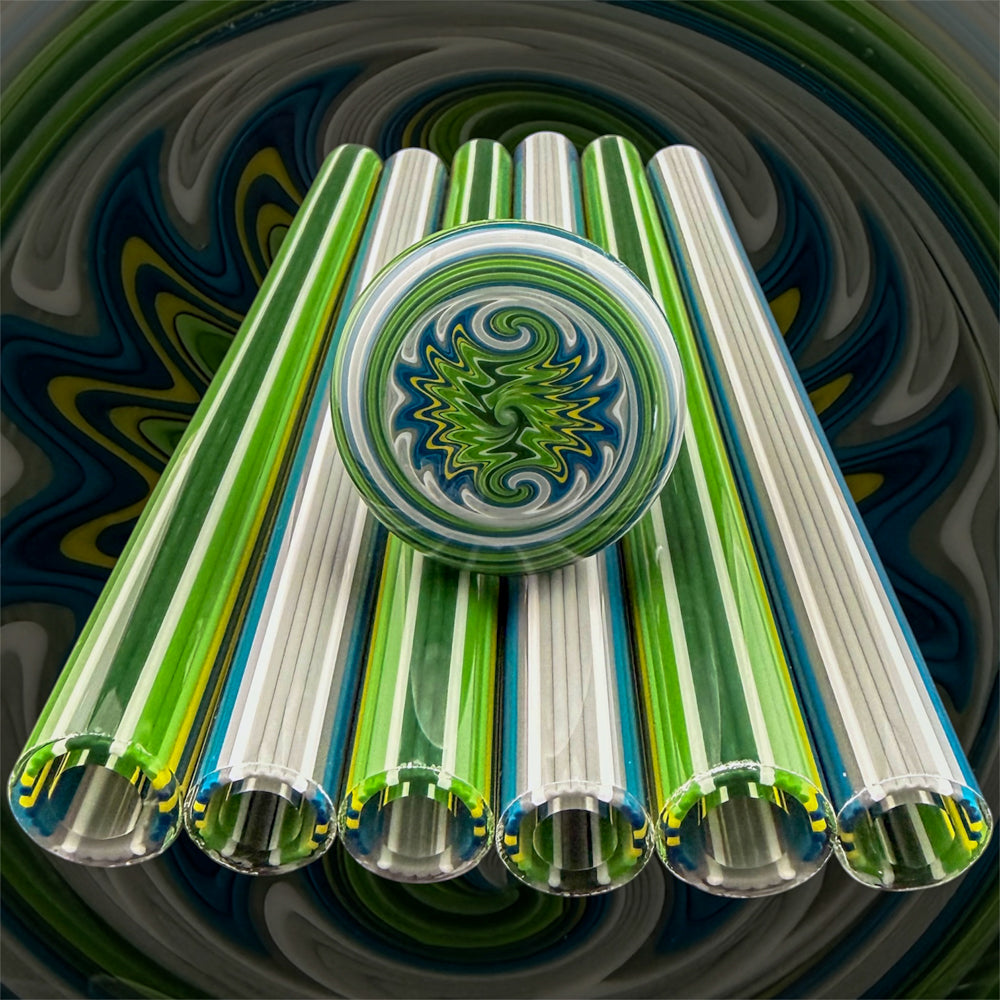 The Dark Side - Vac Stack - Borosilicate Glass - COE 33 - Lined Tubing