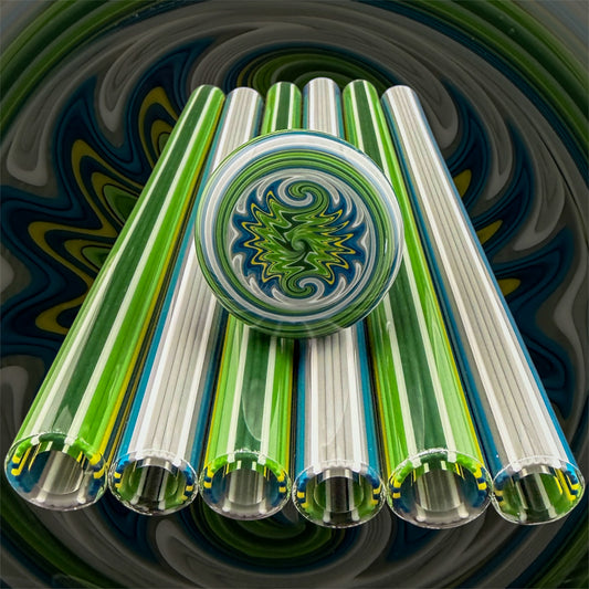 The Dark Side - Vac Stack - Borosilicate Glass - COE 33 - Lined Tubing