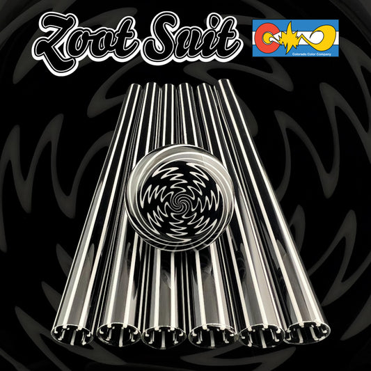 Zoot Suit - Vac Stack - Borosilicate Glass - COE 33 - Lined Tubing
