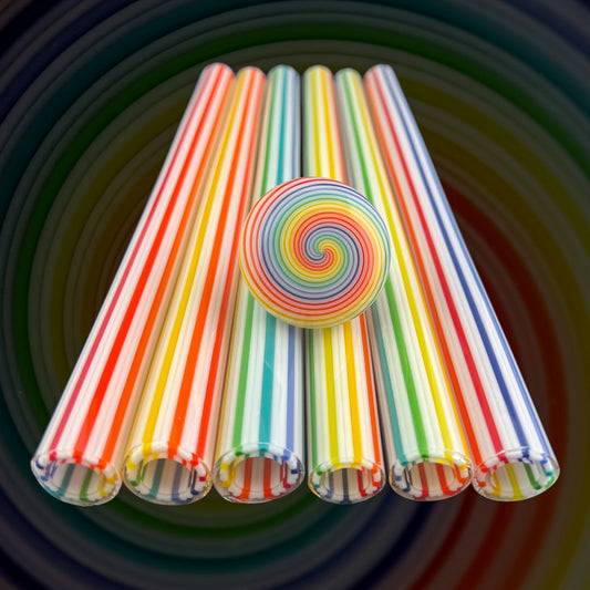 Lollipop - Vac Stack - Borosilicate Glass - COE 33 - Lined Tubing