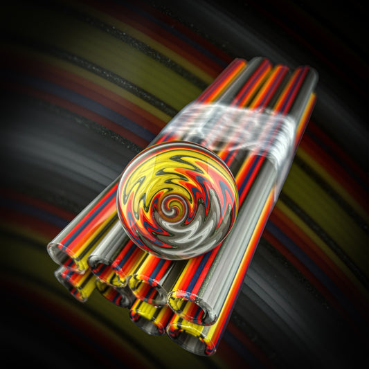 Gray Matter - Vac Stack - Borosilicate Glass - COE 33 - Lined Tubing